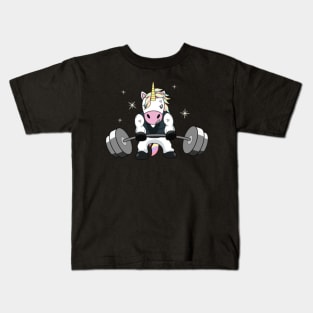 Weightlifting Unicorn- Kids T-Shirt